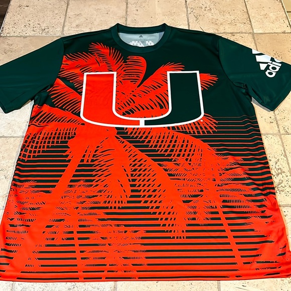 adidas Other - University Of Miami Shirt Men’s Size Large